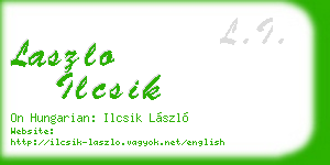 laszlo ilcsik business card